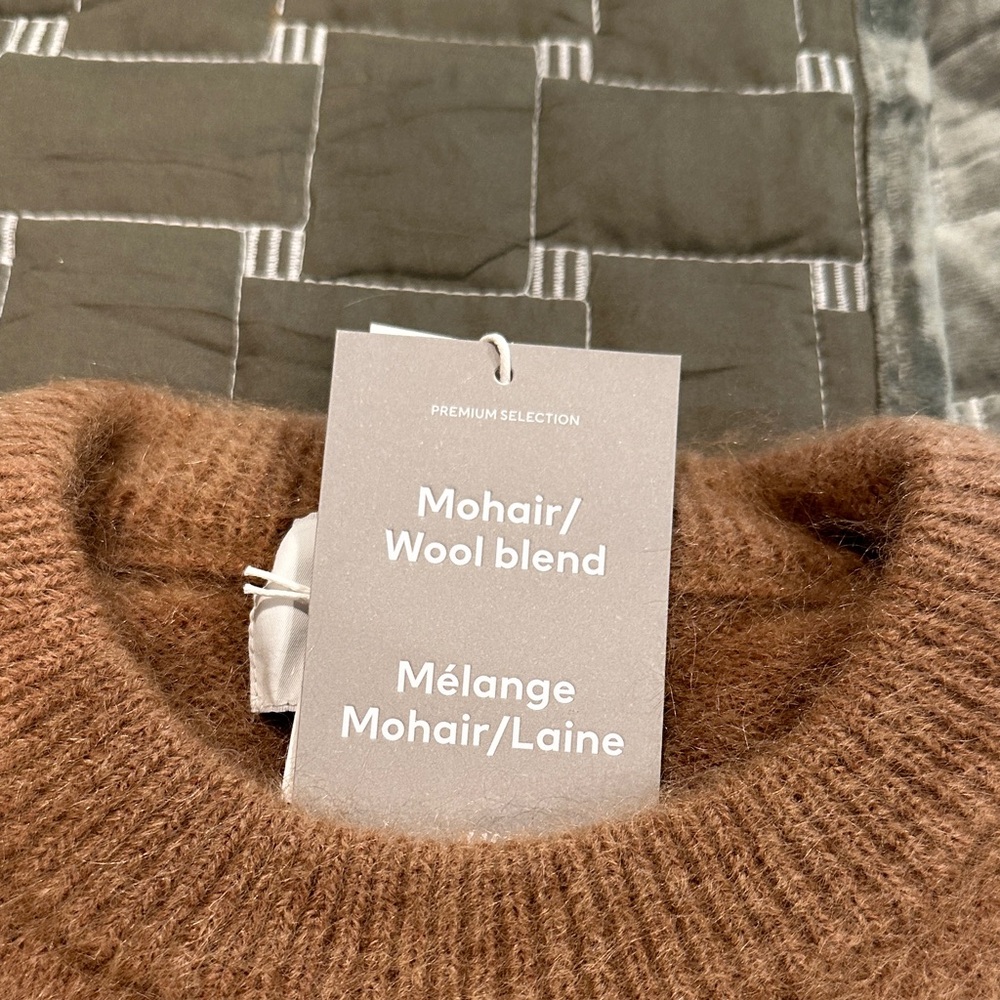 Cozy Mohair Blend Carmel Sweater - Picture 2 of 3